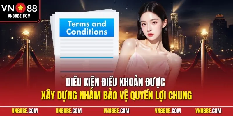 Điều kiện điều khoản được xây dựng nhằm bảo vệ quyền lợi chung